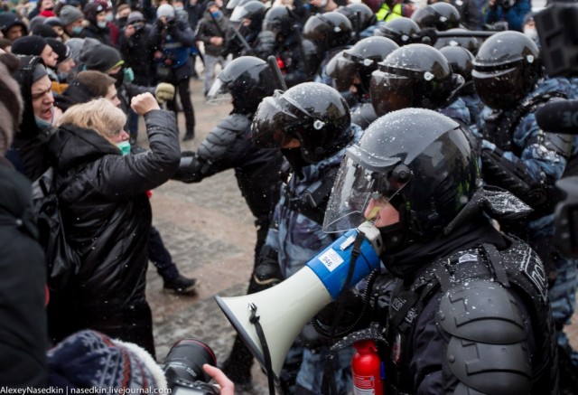 Москва. 31.01.2021. Полицейское безумие