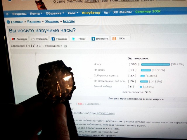 Вы носите наручные часы?
