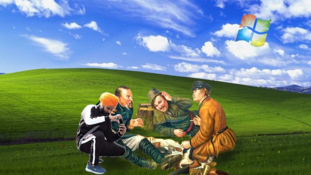Фотожаба: Три соседа на привале
