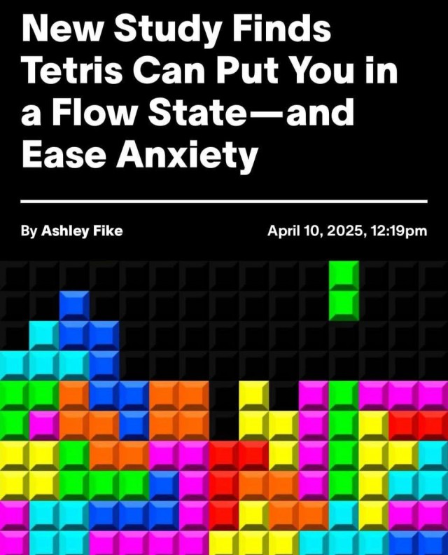 Тетрис снимает стресс и уничтожает тревогу, — ученые