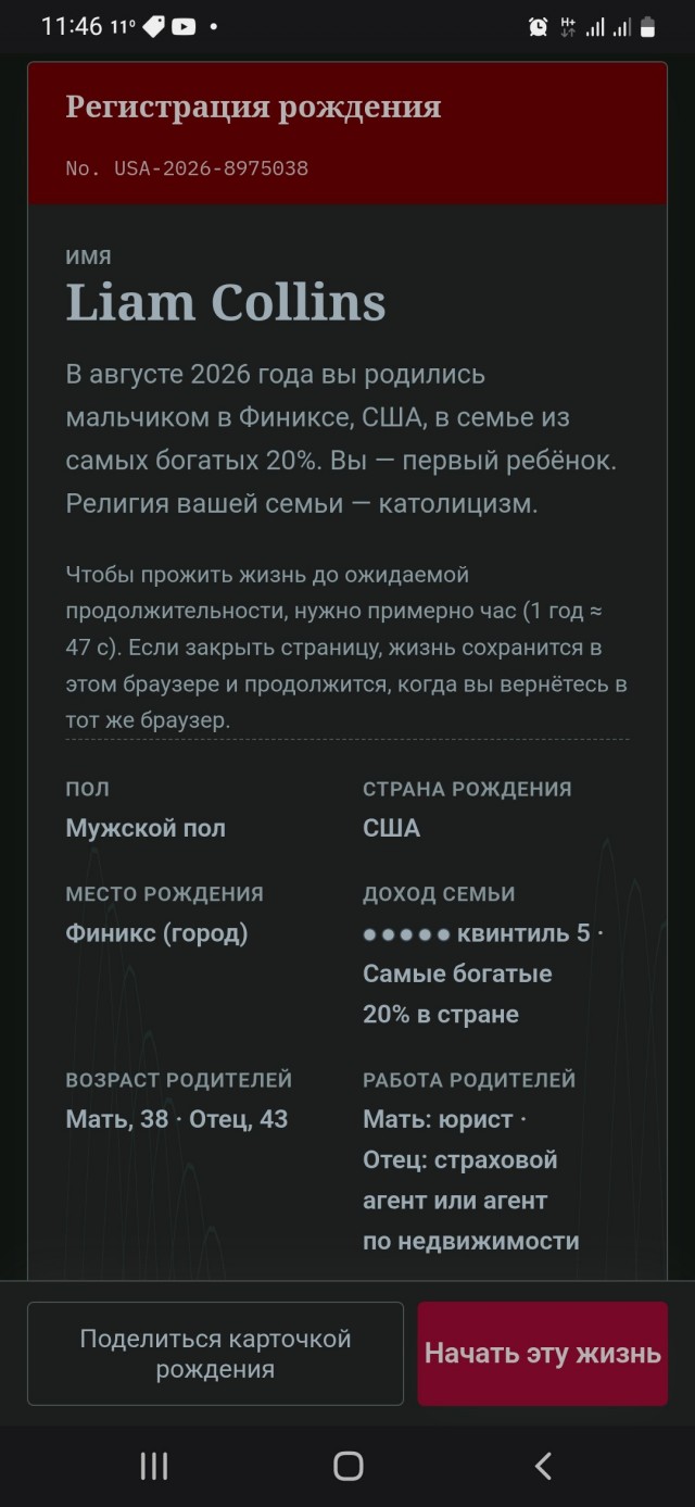 Симулятор чужой жизни