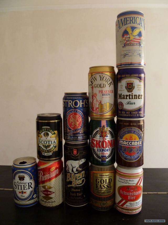 Мини коллекция банок.