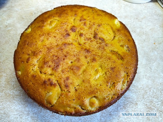 Пироги для чайников 4. Шарлотка из кукурузной муки.