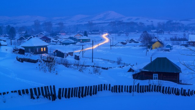 Зима в Сибири