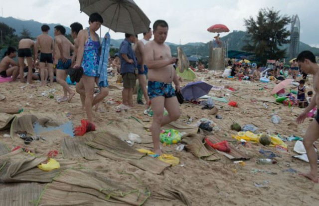 Добро пожаловать на пляж в Китае