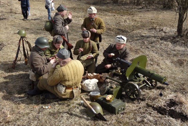 Тесово - Нетыльский. Реконструкция боя в 2017 году.