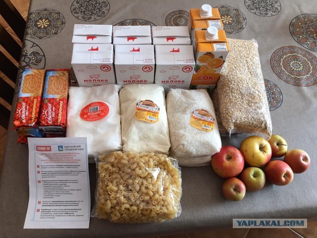 Реакция москвички на продуктовый набор школьника