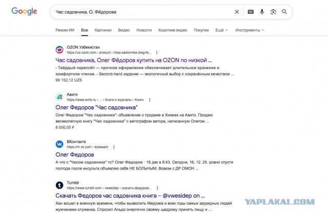 Ищу книгу - Час садовника, О. Фёдорова
