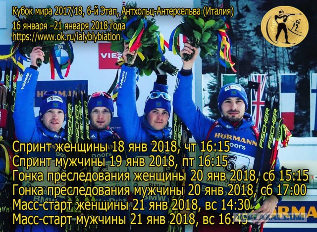 Биатлон. Сезон 2017/2018. Часть 6. Рупольдинг . Германия.