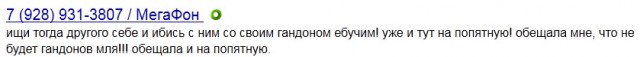 Смс сообщения Мегафона попали в кэш Яндекса