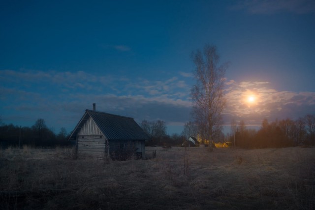 Весной в деревне