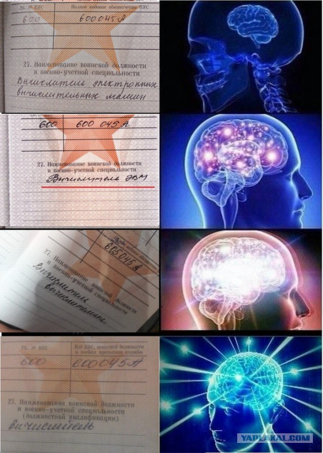Солдат, какова твоя профессия?