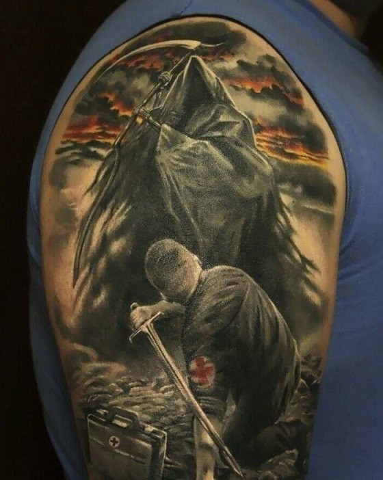 Воин бившийся со смертью