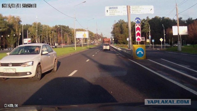 Очередная ТП, Рублевское шоссе, встречка.