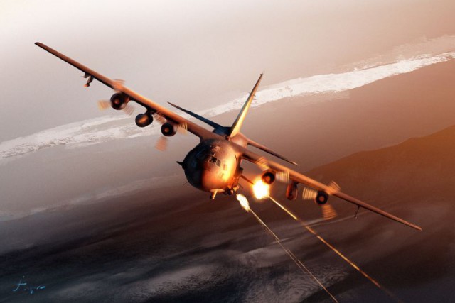 Тяжёлый ударный самолёт Lockheed AC-130A
