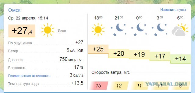 А что у вас сейчас за окном?