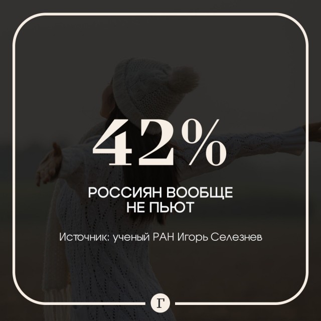 Россияне стали меньше выпивать.
