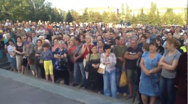 Митинг в Горловке