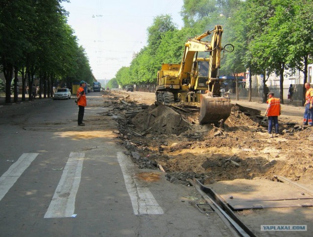 Грандиозный ремонт улицы во Львове