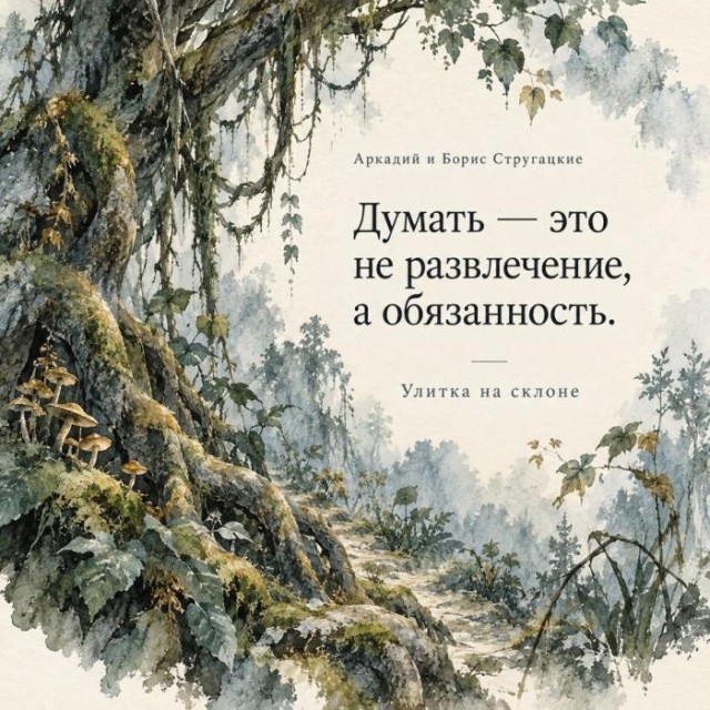 Цитаты Стругацких в акварели
