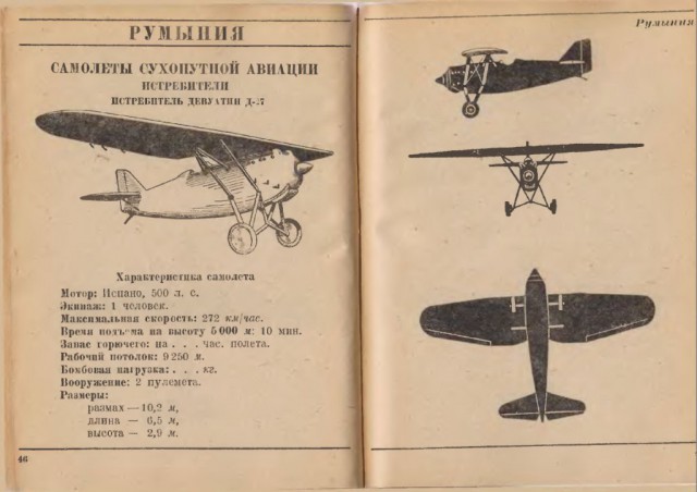 Силуэты самолетов Второй Мировой