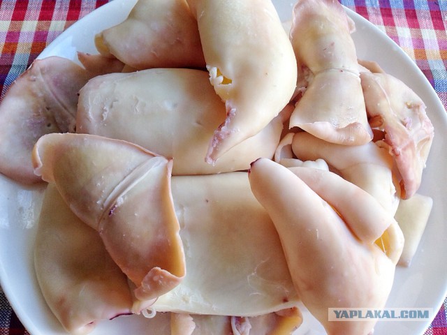 Лапша удон со свининой и кальмарами