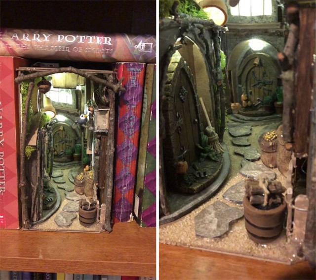 Вставки на книжных полках