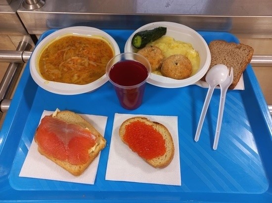 Глава Карелии показал столовую, в которой мобилизованных щедро кормят  красной икрой