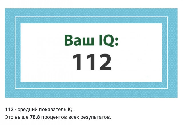 А какой у Вас IQ?