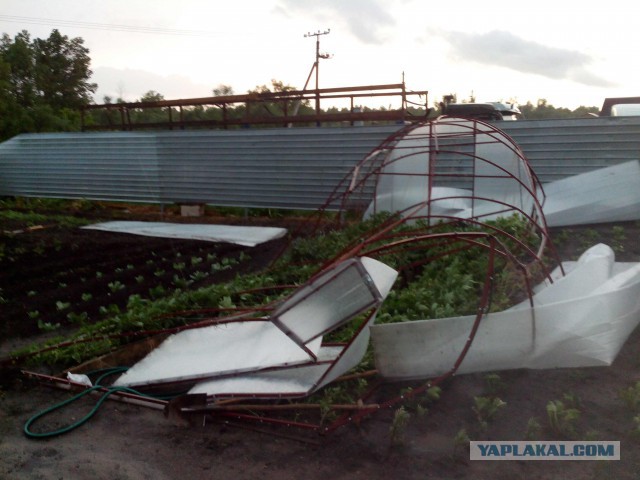Последствия урагана на юге Тюменской области. Заводоуковск 18.06.2017