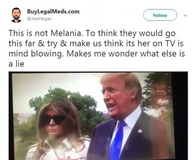 "Это не Меланья!" Трампа заподозрили в подмене жены