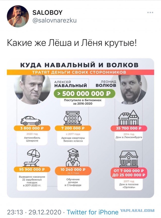 СК возбудил против Алексея Навального уголовное дело о мошенничестве в особо крупном размере