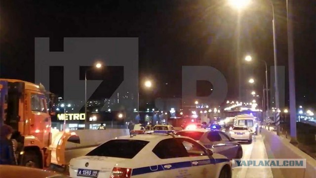 Массовая авария на Рябиновой улице в Москве