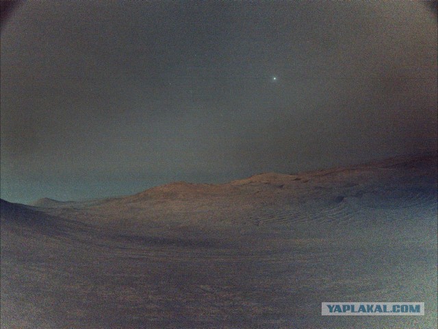 Марсоход NASA Curiosity показал как выглядит ночное небо на красной планете в 225 миллионах километров от нас