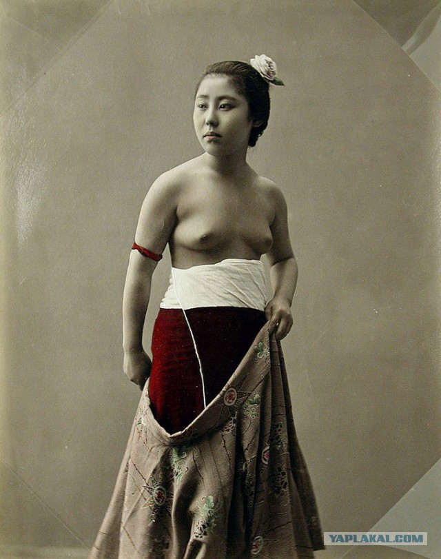 Последние из самураев. Ручные цветные фотографии настоящих самураев и их куртизанок