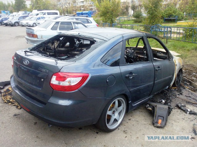 В Татарстане недовольные соседи сожгли во дворе машину