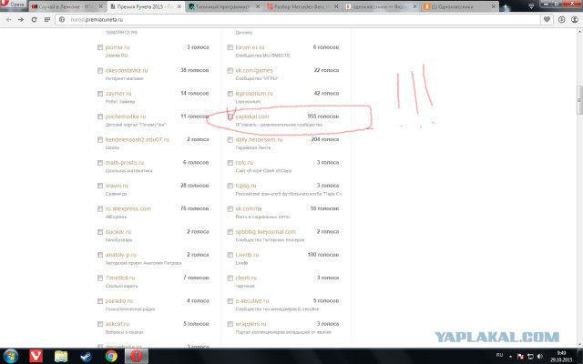 ЯП получил Премию Рунета 2015