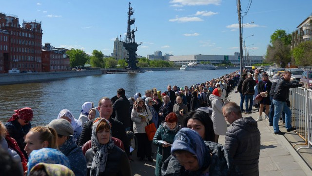 Очереди в СССР на снимках
