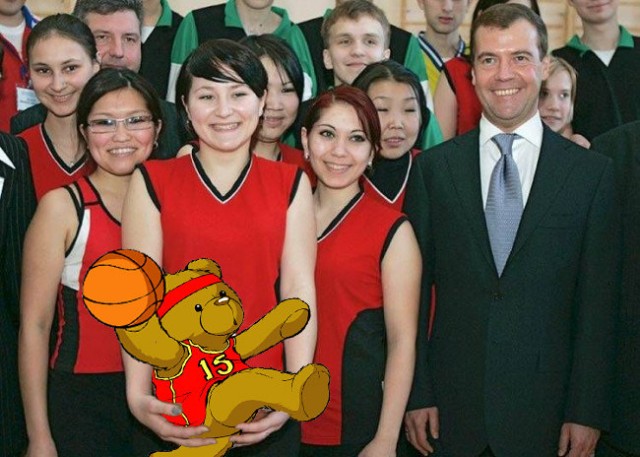 Фотожаба: Медведев и спорт