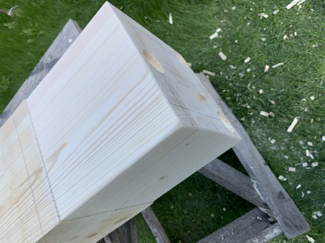 Навес для авто из бруса своими руками