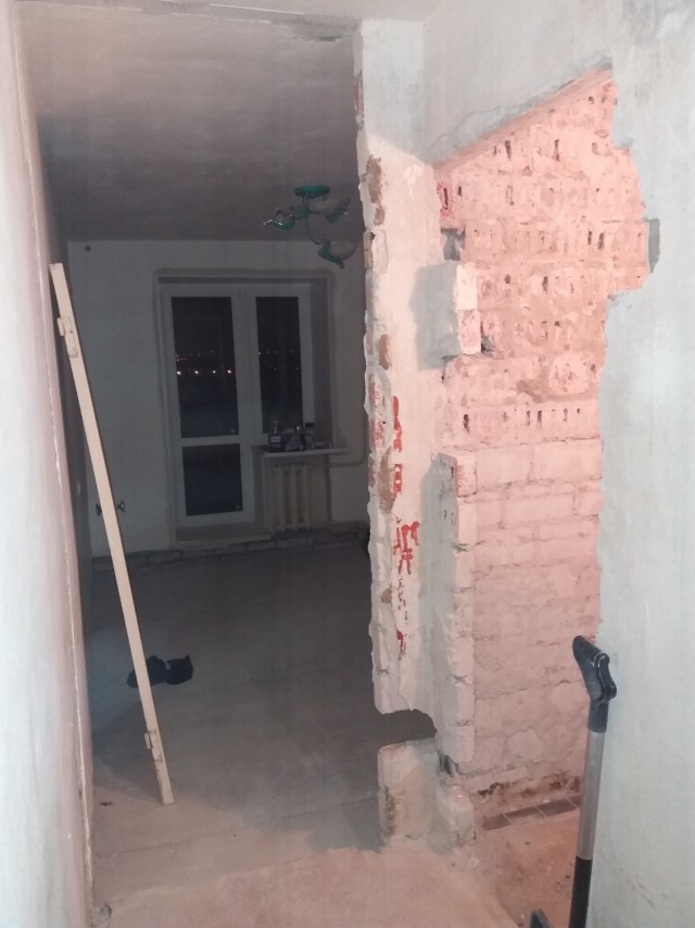 Так выглядят каркасные перегородки в новых домах от ПИКа