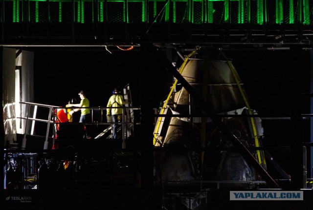Первая посадка Dragon v2 от Spacex