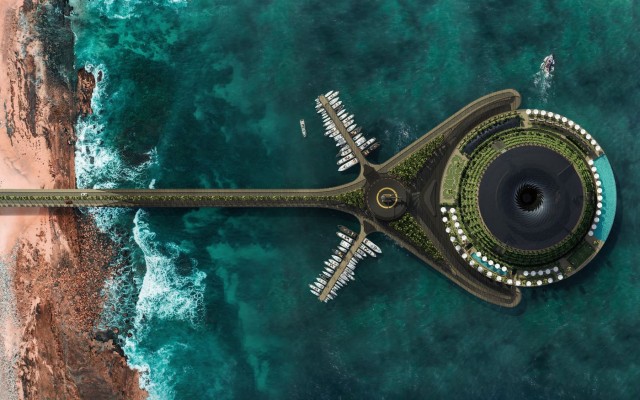 В Турции придумали плавучий отель, который производит электричество из воды