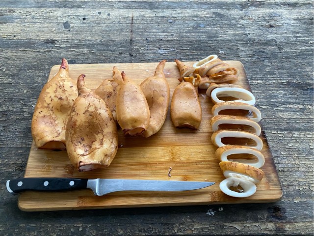 Люблю кальмаров:) и салат из них