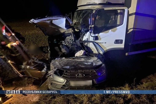 Врезался и вылетел на встречку