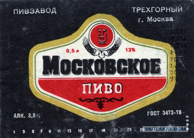 Советские этикетки от алкогольных напитков