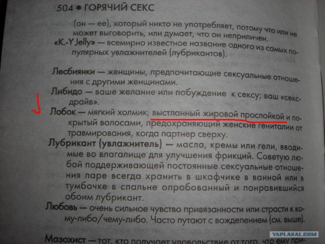 Горячий секс, Секс-словарь!