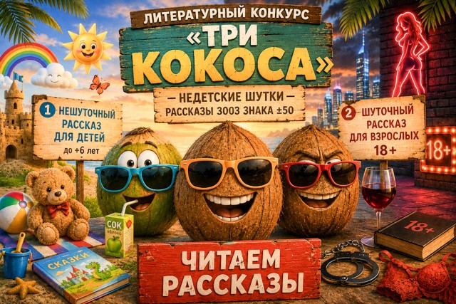 Конкурс Три КОКОСА «Недетские шутки» — читаем рассказы