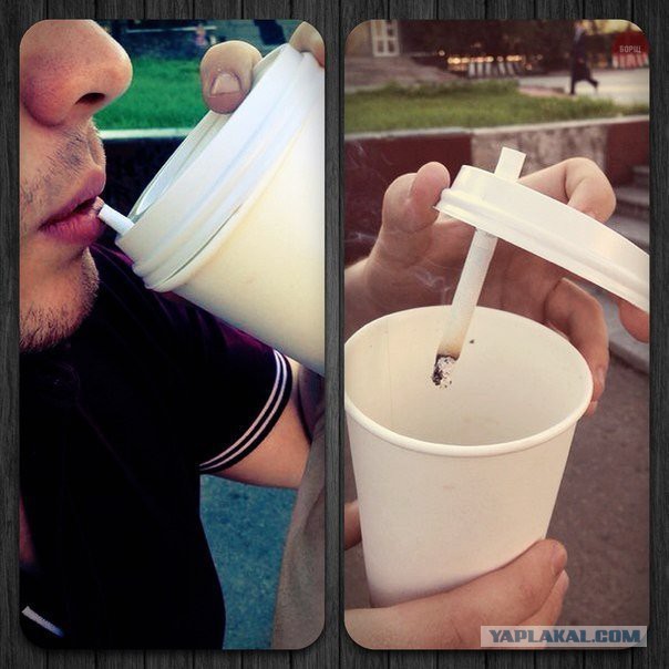 Курение в общественных местах без палева