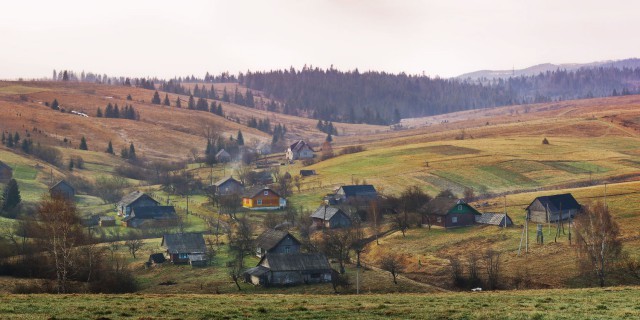 Весной в деревне